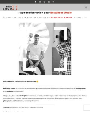 Site de BestShoot Studio