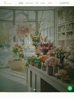 Site de Déco Fleuriste