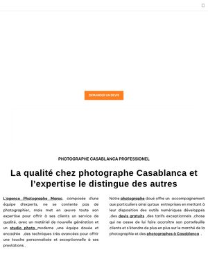 Site de Photographe Maroc